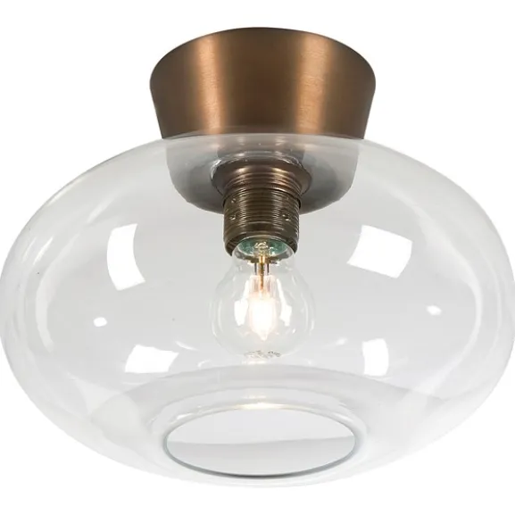Bullo plafond, oxid/klarglas 27cm