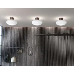 Bullo plafond, oxid/opalglas 27cm