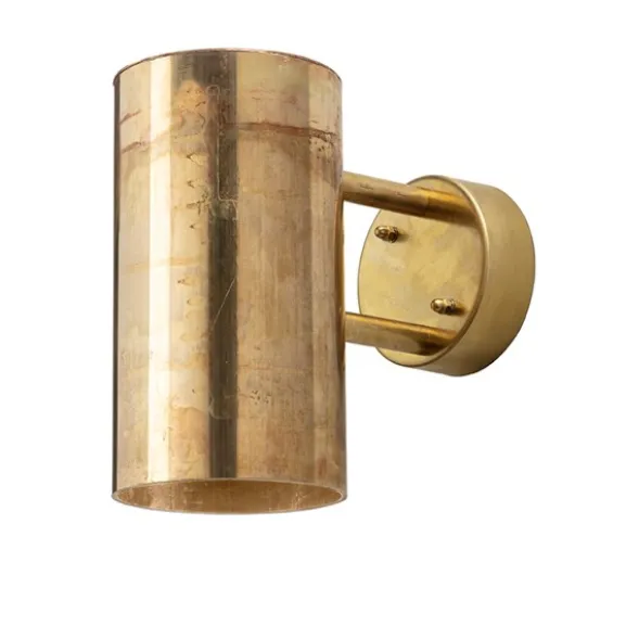 C627 Utomhuslampa, Vägglampa Liten Rå mässing