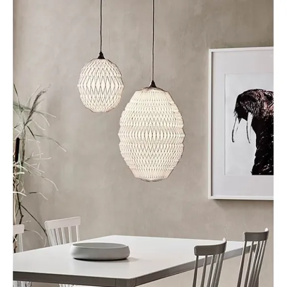 Caleo 1 Small taklampa, vit/brons 25cm