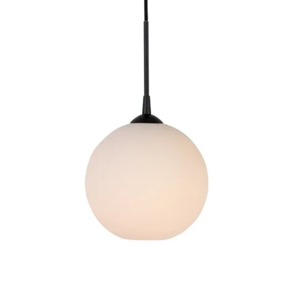 Capo pendel, svartstruktur/opalglas 25cm