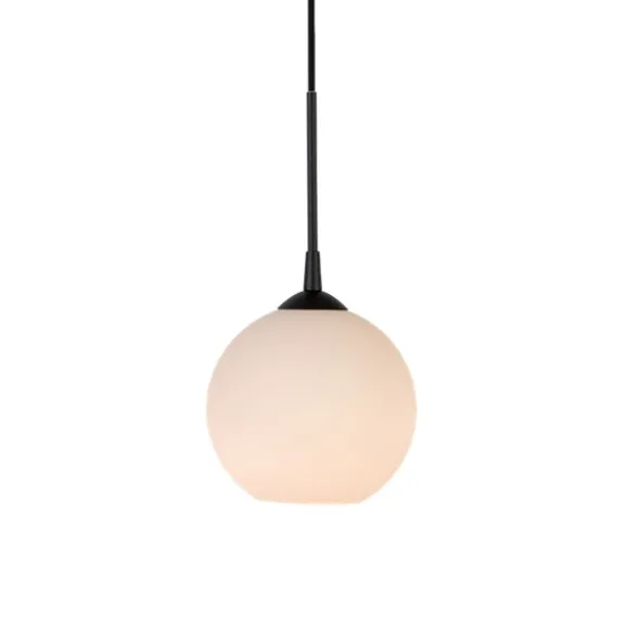 Capo pendel, svartstruktur/opalglas 20cm