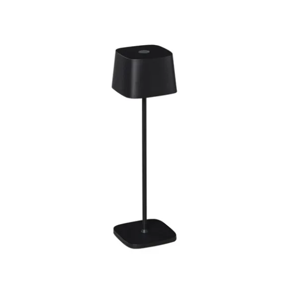 Capri bordslampa svart fyrkantig