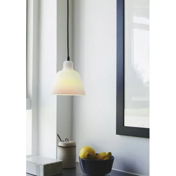 CARPENTER Taklampa Ø15, Opal glas