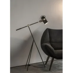 Carronade golvlampa, mattsvart 133cm