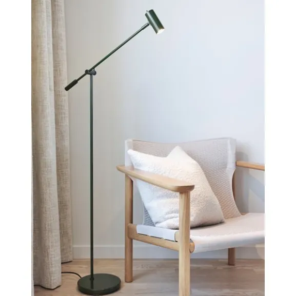 Cato golvlampa forest green/svart DIM