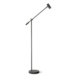 Cato golvlampa svart/mässing dimable