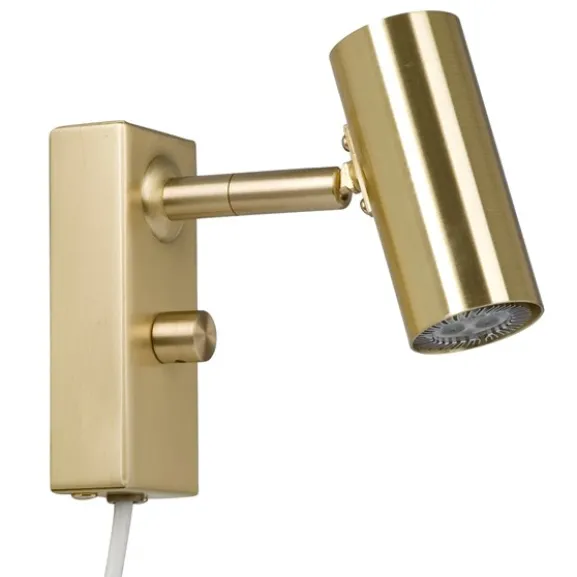 Cato vägglampa LED, mässing 15,4cm