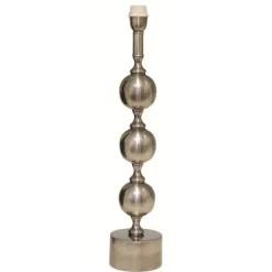 Charlotta Lampfot Mellan Antik silver 12,5cm