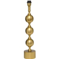 Charlotta Lampfot Mellan Antik mässing 12,5cm