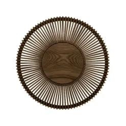 Clava Up vägglampa, mörk ek Ø49