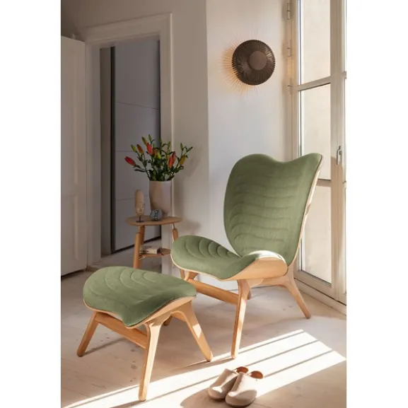 Clava Up vägglampa, mörk ek Ø49