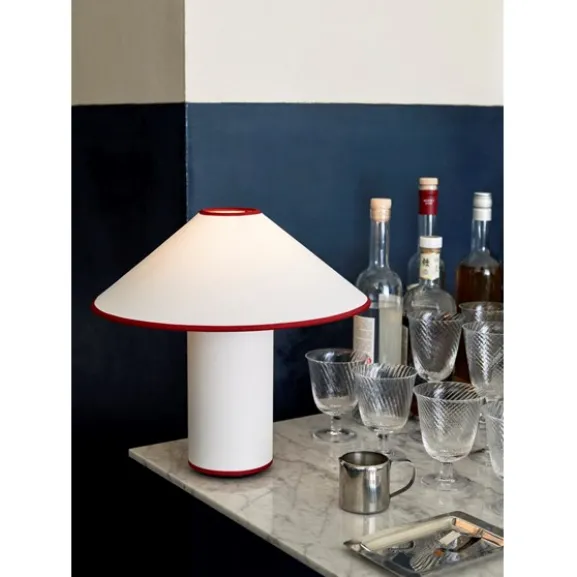 Colette ATD6 Bordslampa, vit/röd