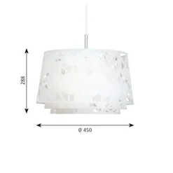 Collage taklampa, mattvit 45cm