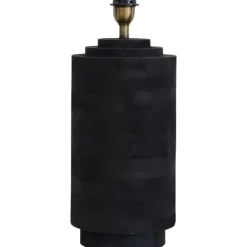 Columna Lampfot L Antik svart 21cm