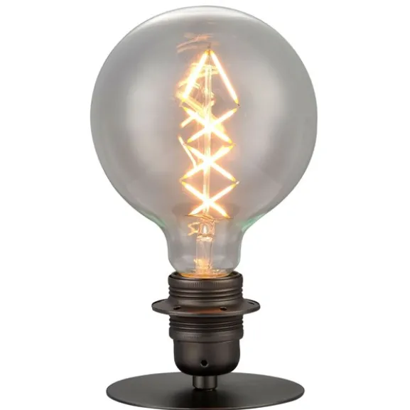 Combi bord-/vägglampa, gun-black