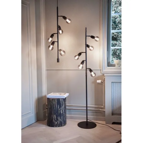Compass golvlampa, svart
