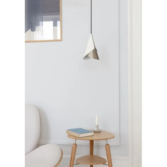 Cornet taklampa, White & Steel