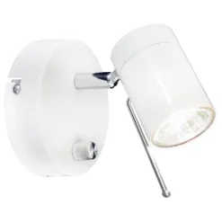 Correct vägglampa 1-låg, mattvit