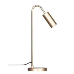 Curve bordlampa, Matt guld 51cm