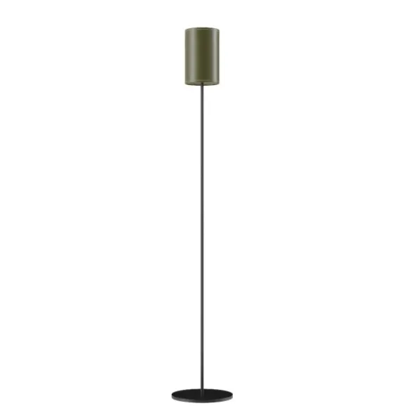 Cylinder Golvlampa 14 cm, Grass Green / Black