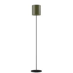 Cylinder Golvlampa 20 cm, Grass Green / Black
