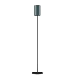 Cylinder Golvlampa 14 cm, Ocean Blue / Black