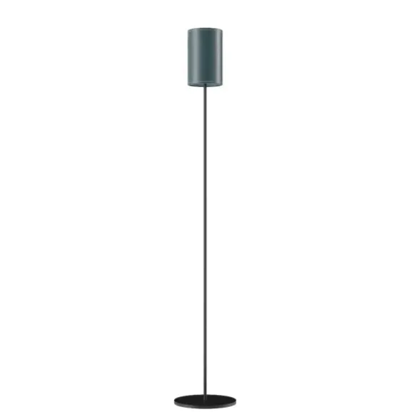 Cylinder Golvlampa 14 cm, Ocean Blue / Black