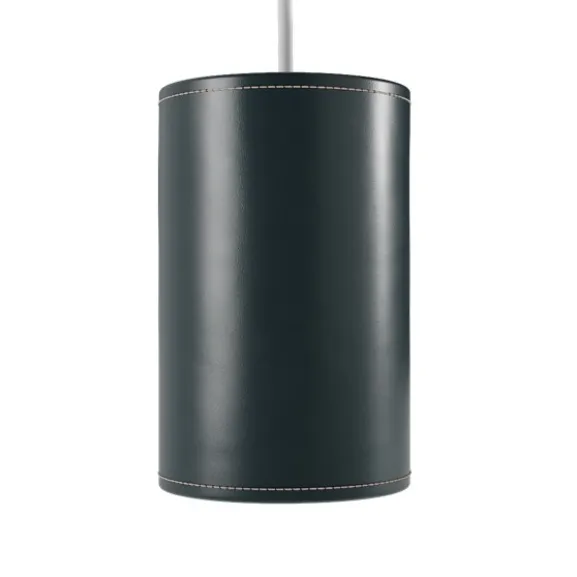 Cylinder Leather Pendel 20 cm, Ocean Blue