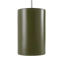 Cylinder Leather Pendel 14cm, Grass Green