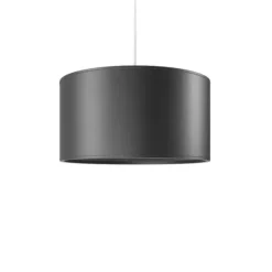 Cylinder Leather Taklampa 42 cm, Black