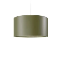 Cylinder Leather Taklampa 42 cm, Grass Green