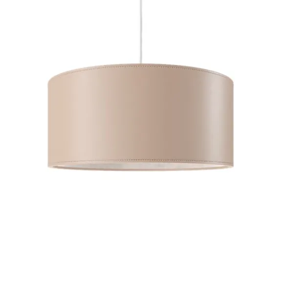 Cylinder Leather Taklampa 50 cm, Crude Nature