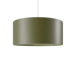 Cylinder Leather Taklampa 50 cm, Grass Green