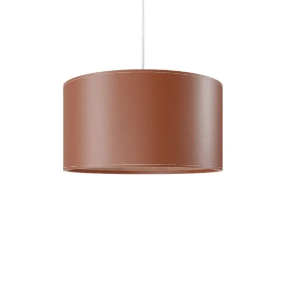 Cylinder Leather Taklampa 42 cm, Polo