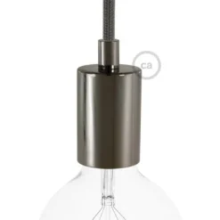 Cylindrisk lamphållare E27 i metall