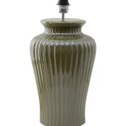 Dahlia Lampfot Glossy Oliv Green 26cm