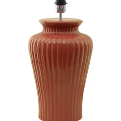 Dahlia Lampfot Glossy Terracotta 26cm