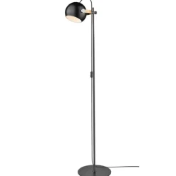 D.C golvlampa enkel, ek/svart 150cm