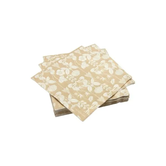 De Mina Pappersservett Beige 25-pack
