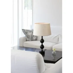 Deborah lampfot, mattsvart 35cm