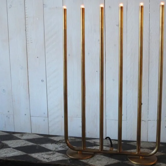 December 6 ljusstake, råmässing 50cm