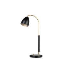 Deluxe bordslampa LED, svart/mässing 50,7cm