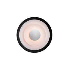 Diablo vägglampa LED, mattsvart/blankröd 30cm
