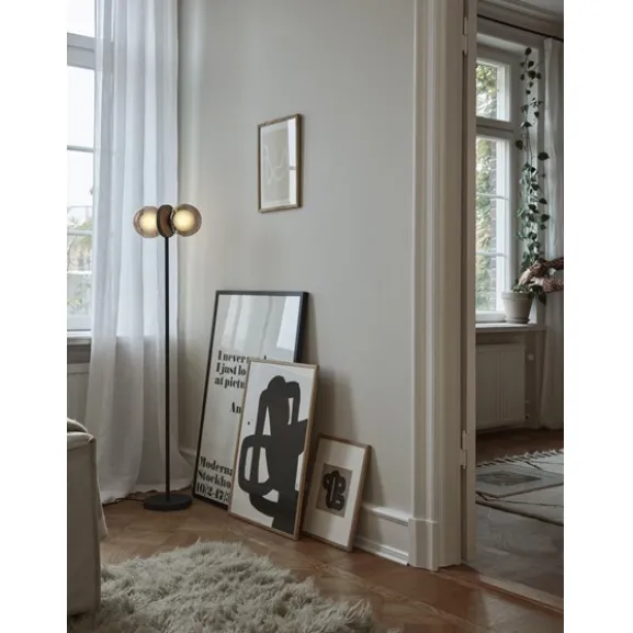 DISCUS 143 golvlampa, svart