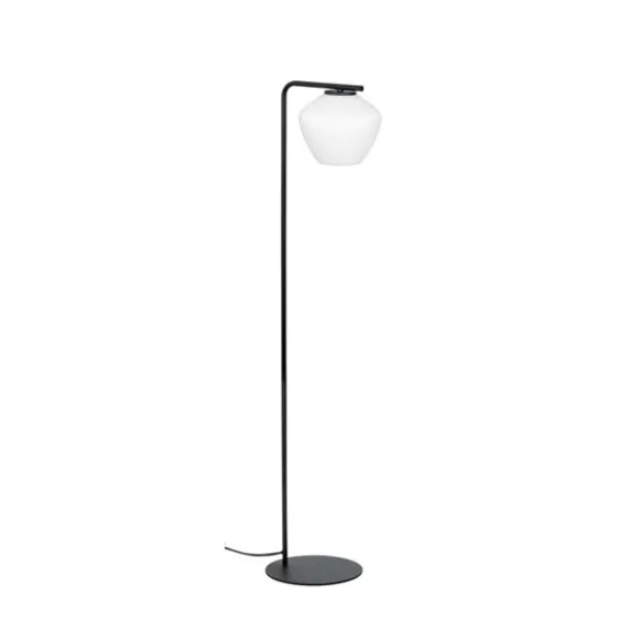 DK golvlampa, svart/opal 130cm
