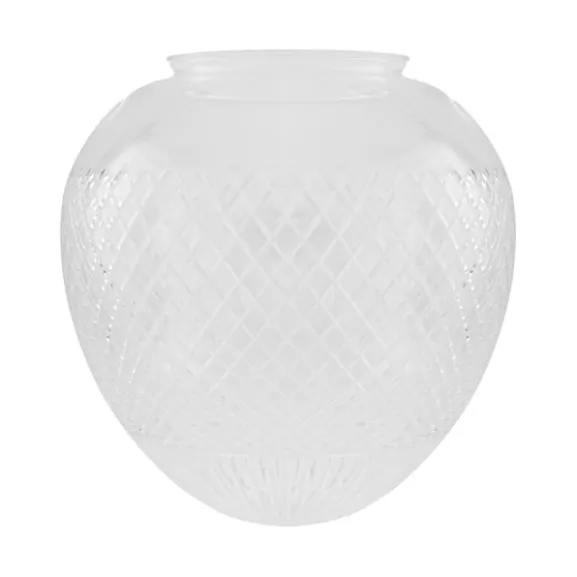 Droppskärm 200, klart rutslipat kristallglas 37cm