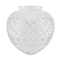 Droppskärm 100, klart rutslipat kristallglas 19cm