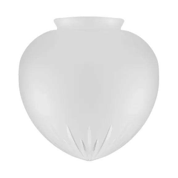 Droppskärm 100, stjärnslipat matterat klarglas 19cm