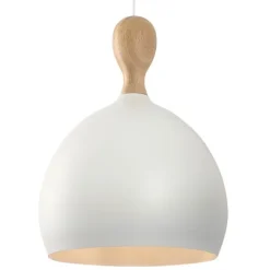 Dueodde pendel vit metall/trä Ø39cm